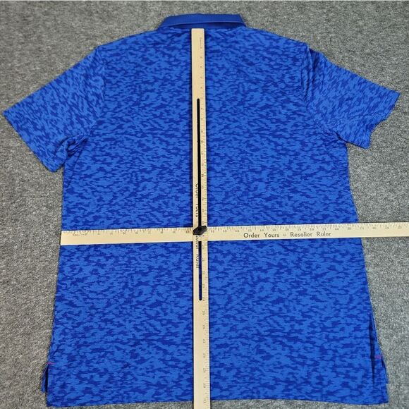 Nike Dri-Fit Texas Rangers Mens Golf MLB Baseball Polo Shirt Size XL Blue Rare - Picture 8 of 13